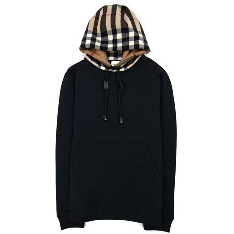 burberry hood logo|Logo Cotton Hoodie in Black .